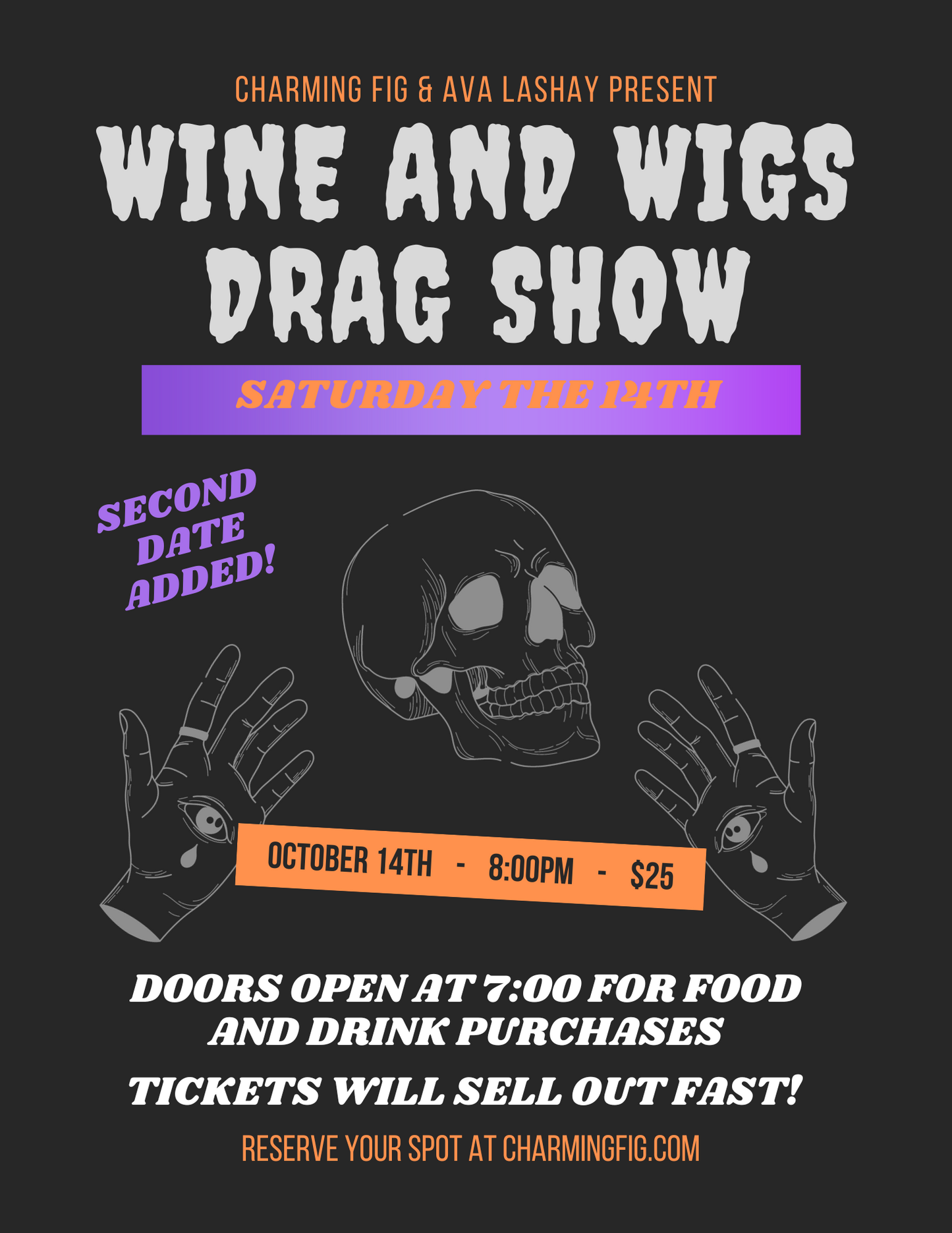 Wine & Wigs (Saturday, October 14th)
